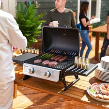Burner gas bbq grill with - 2,