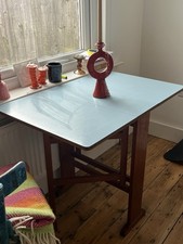 Mid Century Blue Formica Drop