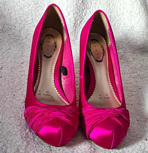 Debut pink satin - satin, court