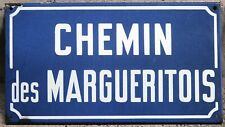 Old French street sign enamel
