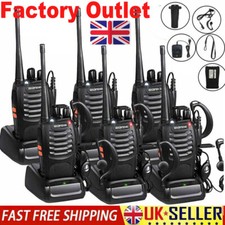 Baofeng BF-888S Walkie Talkie 400-470MHz Two-way Radio Long Range+Earphones Lot