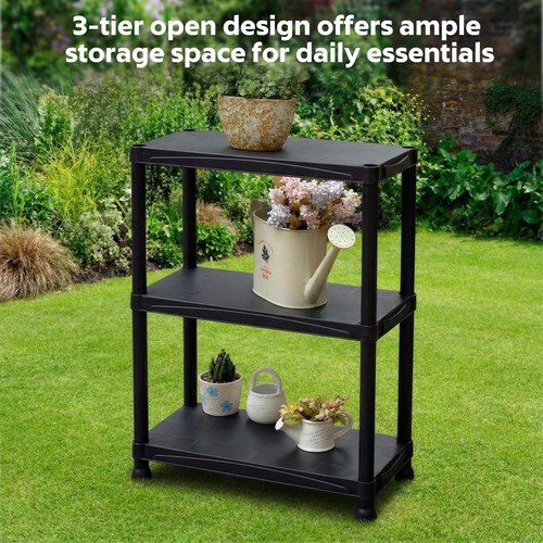 Tier plastic shelving home - plastic,
