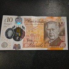 King Charles £10 Pound note  Circulated HB02344913