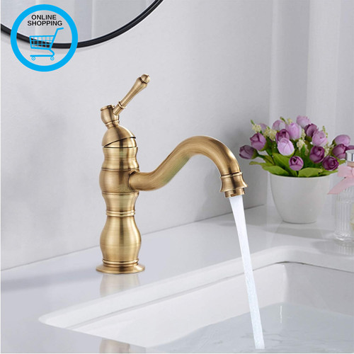 Antique brass bathroom - antique, sink