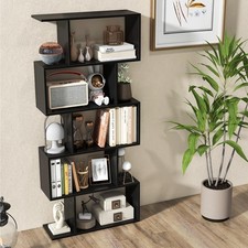 5 Tier S-Shaped Bookcase Room