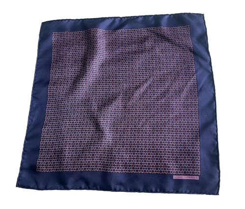 Vtg hermès pocket square silk - hermès,