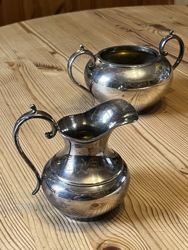 Antique silver plated sugar - silver,