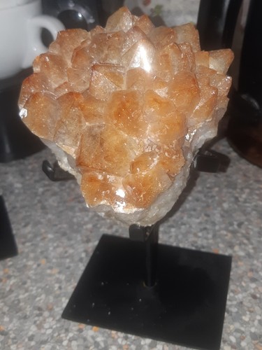 Citrine crystal cluster - citrine,
