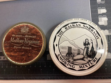 VINTAGE BALKAN SOBRANIE & BENSON & HEDGES MELLOW VIRGINIA 2OZ 50GRM TOBACCO TINS