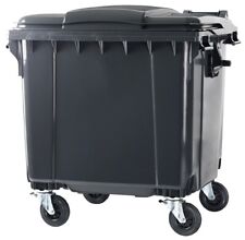 1100 litre wheelie bin plastic EN840 certified - brand new
