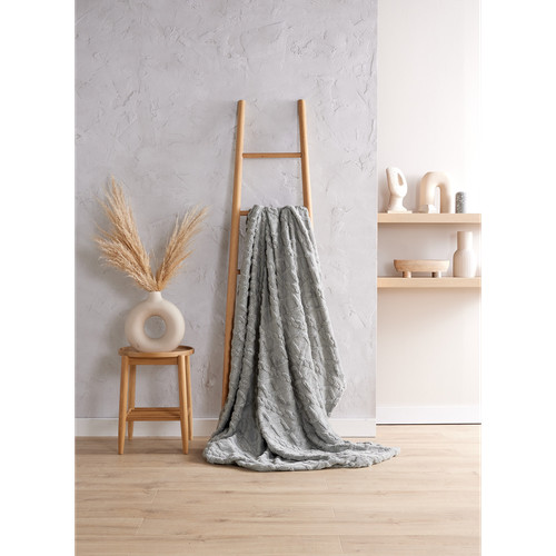 Cable knit fleece - knit, throw