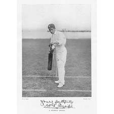 CRICKET W.G Quaife, Warwickshire CCC - Antique Photographic Print c1899