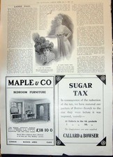 Old 1908 Maple Furniture Callard Bowser Butter Scotch Ladies Fashion 20th