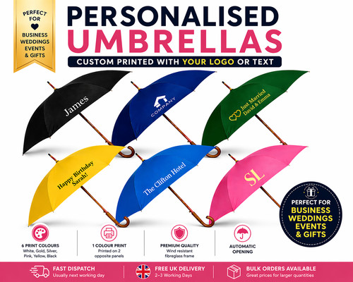 Personalised umbrella custom - personalised,