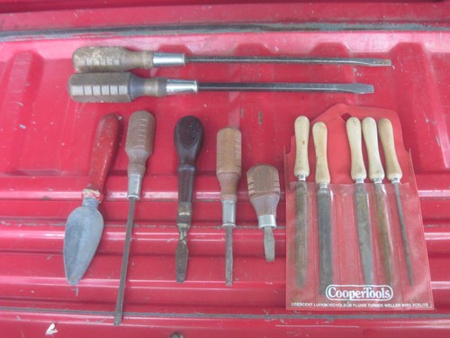 Vintage wood handle - wood,