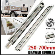 1-10Pairs Drawer Runners 350mm-700mm Ball Bearing Heavy Duty Cabinet Draw Slides