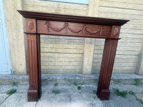 Vintage mahogany effect fire - vintage,