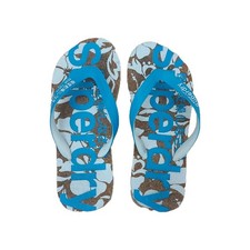Superdry Cork Blue Flip Flops beach slippers Size Medium approx UK 6