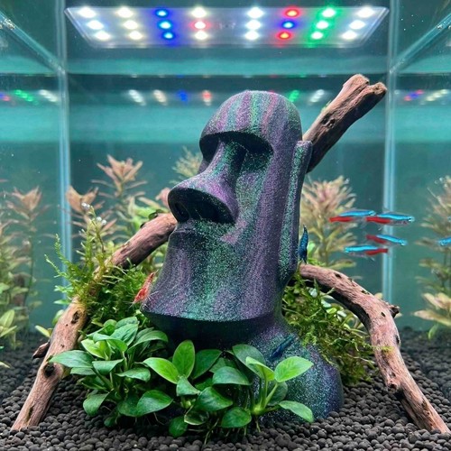 Moai easter island fish - island,