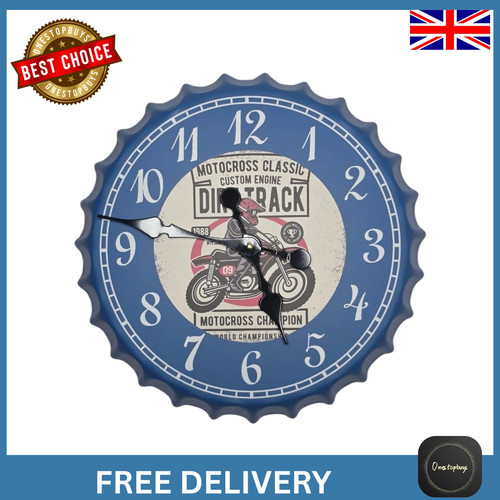 Wall clock retro bottle - wall, top