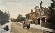 Vintage Postcard Fire