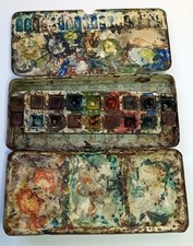Vintage Reeves’ Students’ Colour Box, No. 73 Watercolour paints