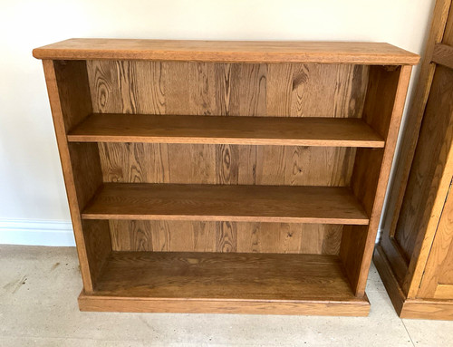 Solid oak bookcase - solid,