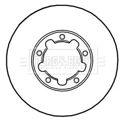 Borg beck bbd5232 brake - borg, disc