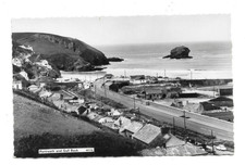 Portreath And Gull Rock, Cornwall, RP Postcard.