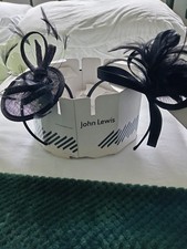 TWO BLACK FASCINATORS