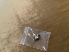 LOVELY VINTAGE SILVER TONE DUCK CHARM FOR BRACELET