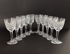Thomas Webb Crystal Wellington Ten Liqueur Glasses Vintage