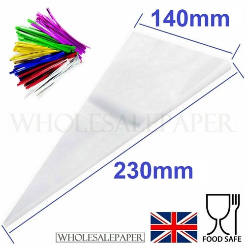 Sweet cone bags clear - cone,