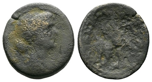 Roman provincial bronze diobol - roman,