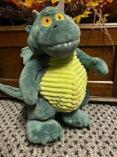 Green plush dragon - green, toy