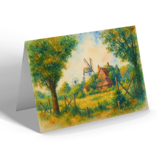 Greeting card old mill - card,