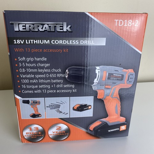 Terratek cordless drill driver - terratek,