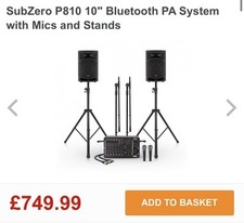 PA system with mixer used. Excellent Condition 