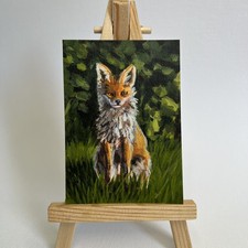 Curious Fox  - Original ACEO
