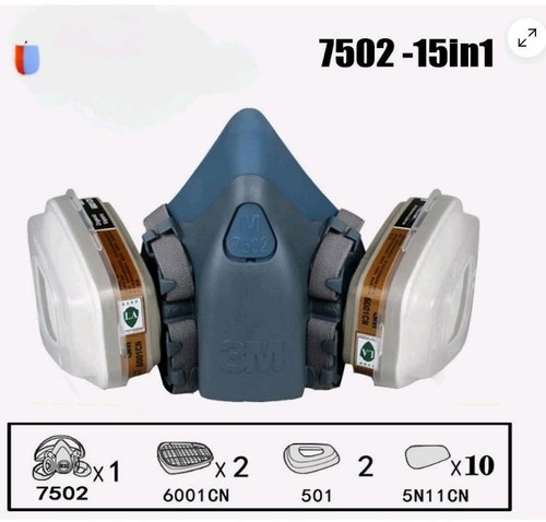 3m 7502 respirator - in,