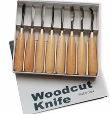 8pcs Wood Carving Hand Chisel Tool Set Professional Woodworking Detail Chisel ~