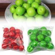 20pcs Plastic Artificial Apples Fruits Lifelike Kitchen Fake Fruit Home Decor
