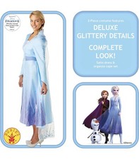 Rubie's Official Disney Frozen 2, Elsa Deluxe Ladies Dress, Adults(X-Small Only)