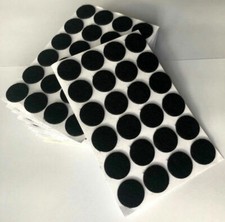 20mm round felt black - round, pads
