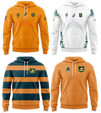 RUGBY MEN's NRL Wallabies Hoodie sweatshirt S-5XL TRAINING JERSEY 