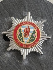 OBSOLETE STRATHCLYDE FIRE BRIGADE Cap Badge 