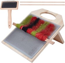 Wooden Carder Set Wool Fiber