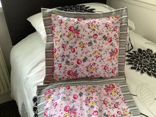 Homemade cushion cover - x,