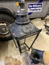 Victorian Antique Copper Street Light-Top-Lantern-Ornament-Vintage with bracket