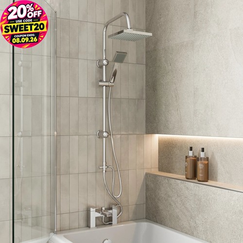 Bathroom square shower mixer - square,